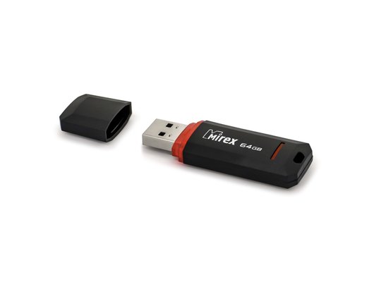 USB Флеш Mirex 64Gb KNIGHT BLACK (13600-FMUKNT64)